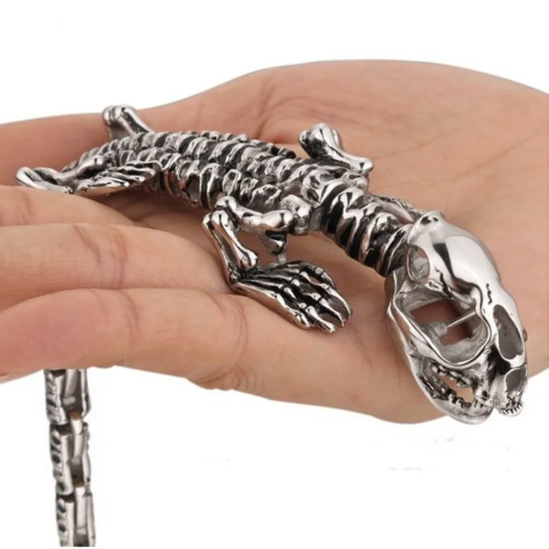 

New personality alternative domineering titanium steel animal dinosaur bracelet stainless steel jewelry