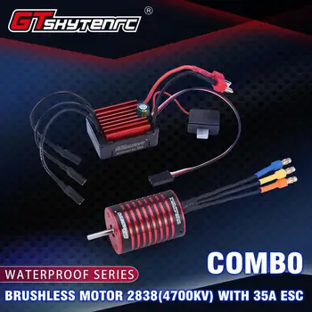 

LeadingStar GTSKYTENRC Combo 2838 3700KV 4700KV Brushless Motor w/ 35A ESC for HSP Tamiya Axial 1/16 1/12 RC Car