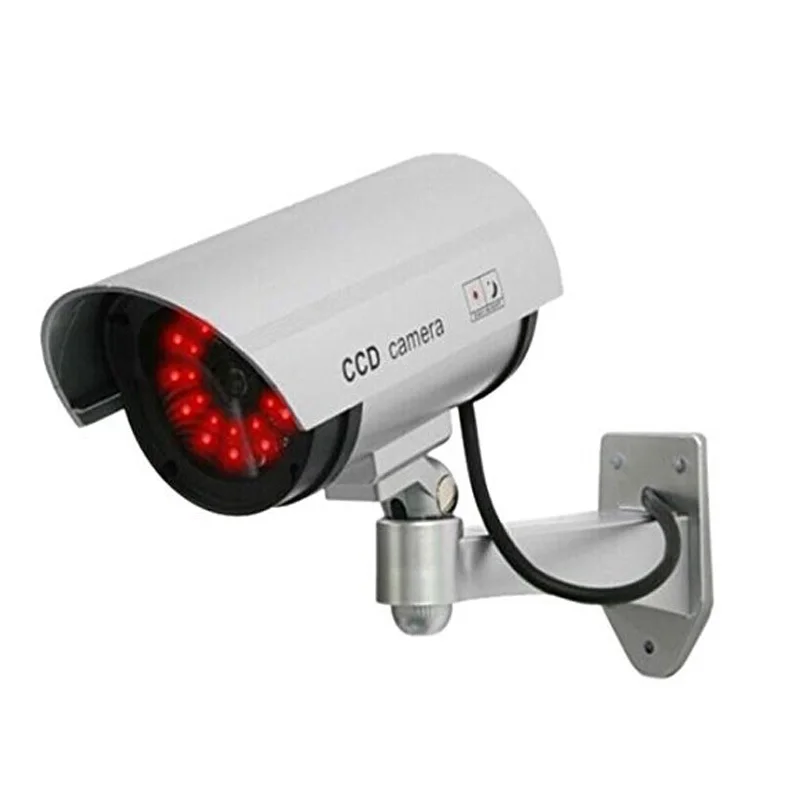

Fake Camera AA Battery for 30pcs LED Dummy Outdoor Surveillance Security Camera Bullet CCTV Camera Home House Security