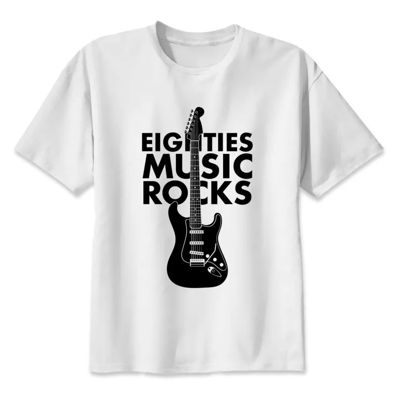 Guitar t shirt Men Print T Shirts Fashion Print T Shirts Short Sleeve O