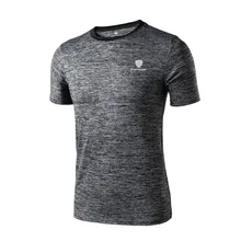 Fannai, Мужская футболка с коротким рукавом, для улицы, круглый воротник, спортивный топ, быстросохнущий, для тренировок, тренировок, бега, топ, спортивные рубашки, FN25