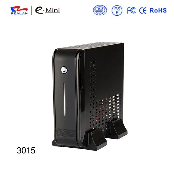 Realan черный мини ITX чехол E-3015 с 120W DC Питание 12V 5A адаптер - Цвет: Black