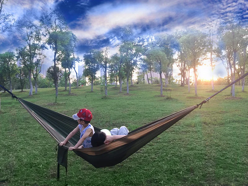 Camping Parachute Hammock Survival Garden Outdoor Furniture Leisure Sleeping Hamaca Travel Double Hammock