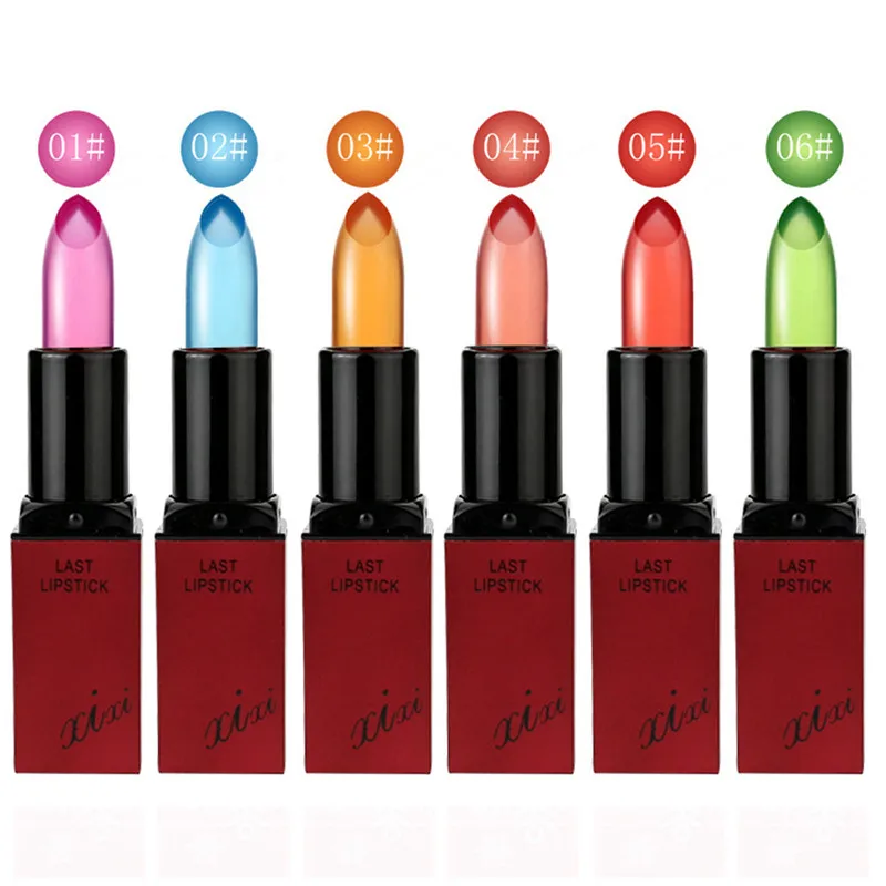 

Lipstick Jelly lipstick red xixi crystal transparent color changing jelly Moisturizer Makeup Tool Lipsticks dropship Dec26