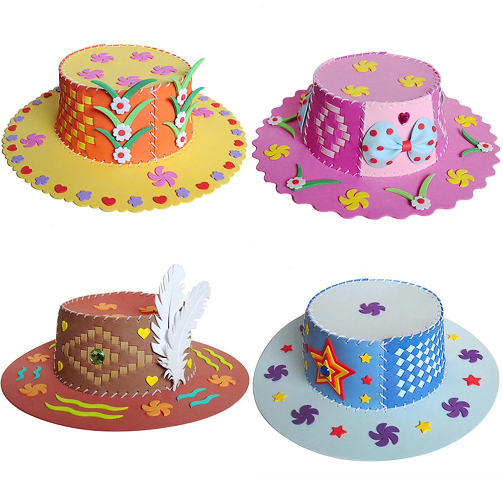 

DIY Handmade 3D Eva Puzzle Sticker Self-adhesive Handmade Eva Crafts Hat Toys Learning Education Toys for Kids Children