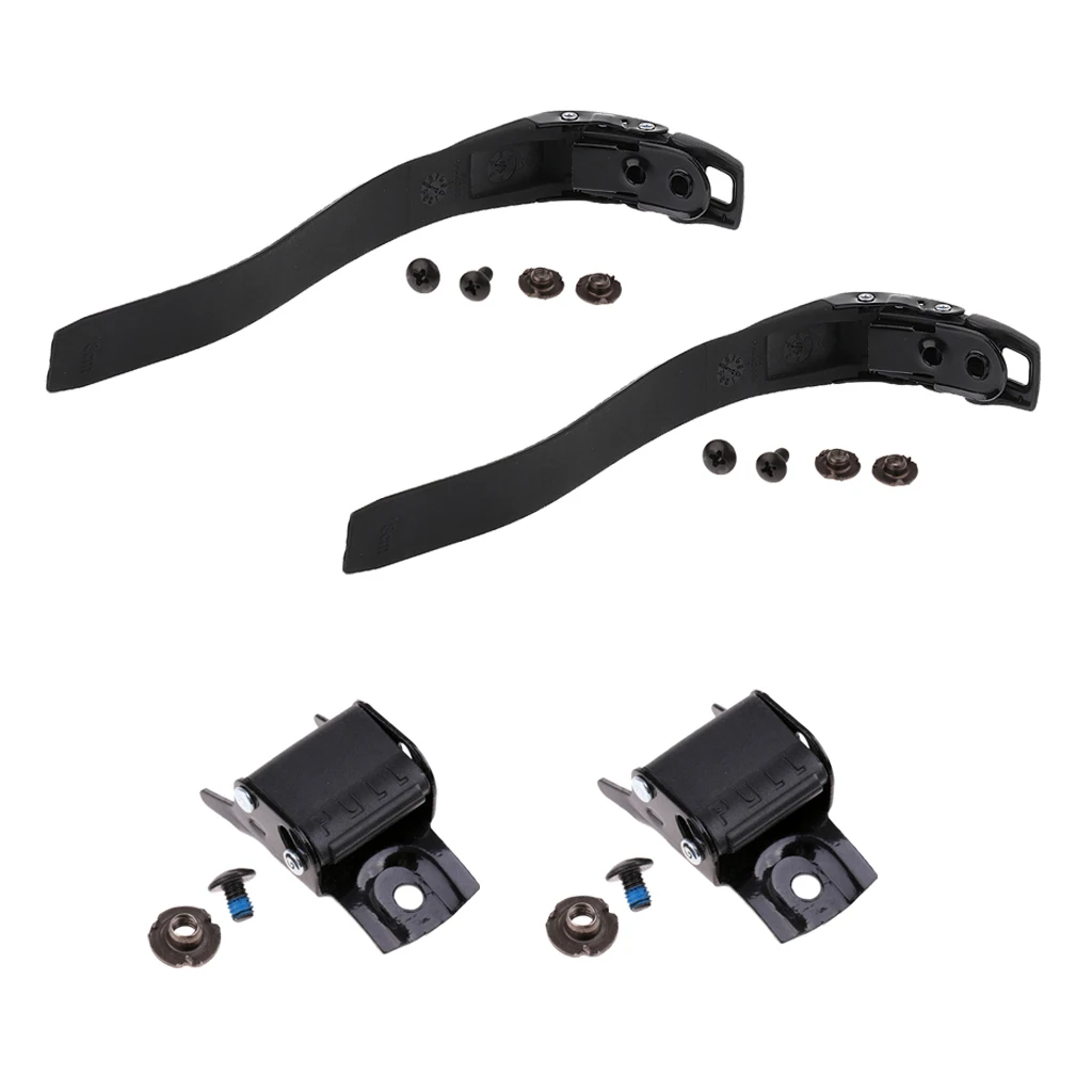 

2 Set Durable Inline Roller Skate Shoes Energy Strap W/ Screws + Buckle Skating Repair Accessories for Fixing Mend Roller Skates