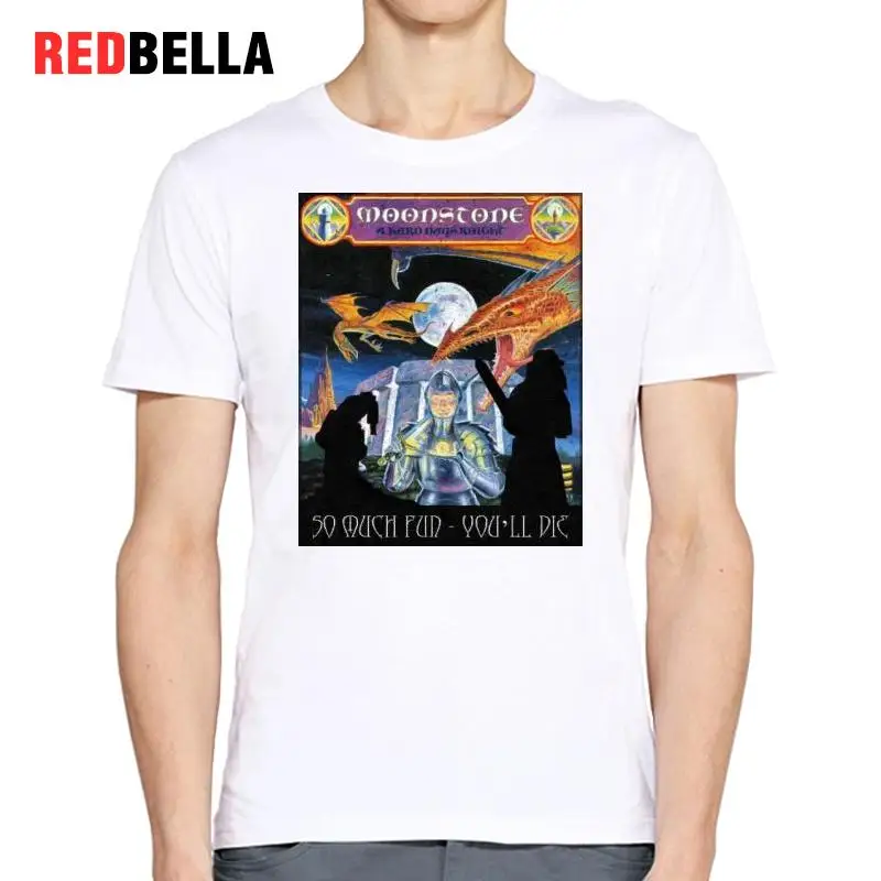Redbella 2018 Новый ulzzang мужской футболки лунный камень Книги по искусству Винтаж узор