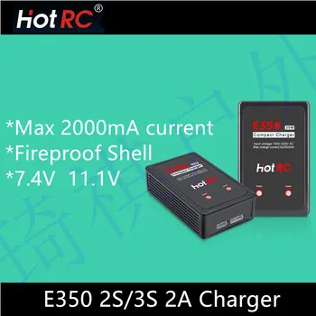 

5 pcs HOTRC E350 Pro 7.4v 11.1v Lipo Balance 25W 2A fast Charger 2s 3s Cells LED indicator light ABS+PC fireproof 100-240V AC