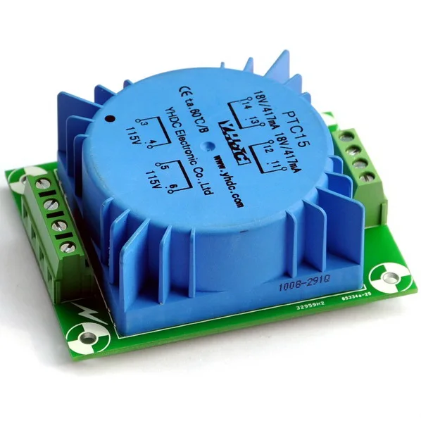 

15VA Encapsulated Toroidal Transformer 115/230V, 18Vx2