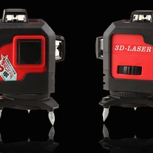 3D 12 линий лазерный уровень 360 вертикальные и горизонтальные поперечные линии с 5/" Гайка Крепления