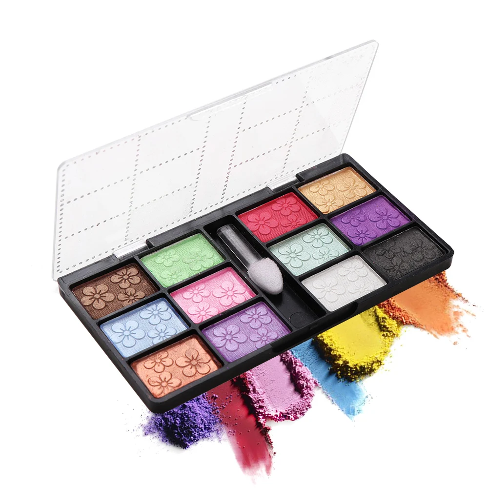 

1Set 12 Colors Makeup Diamond Shimmer Eye Shadow Sparkle Glitter Cream Matte Eyeshadow Palette Eye Highlight Beauty Make up Tool