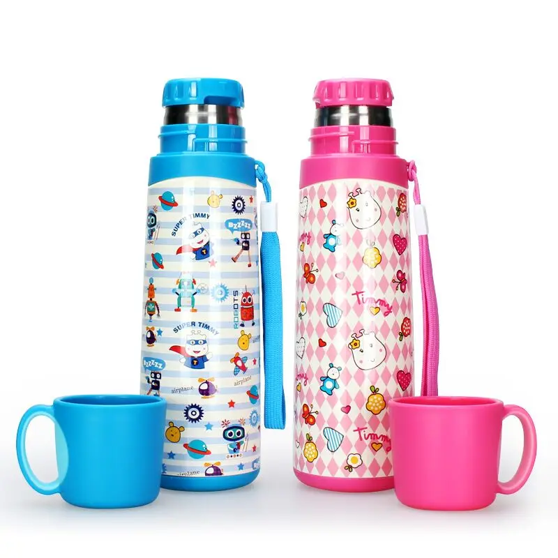 

PINKAH 500MLPortable304 Stainless steel Insulated thermal bottle Vacuum Flask Cup With Lid Strainer Thermo mug for Boy&Girl