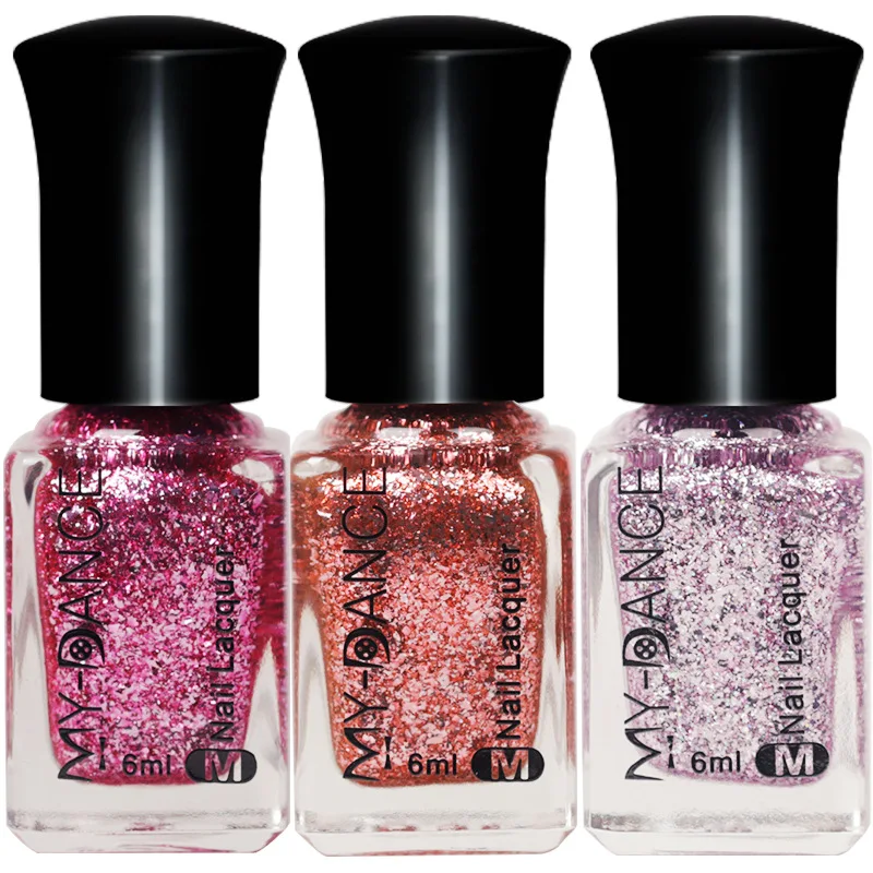 Buy MYDANCE Nail Lacquer Varnish Shining Sequins Nails