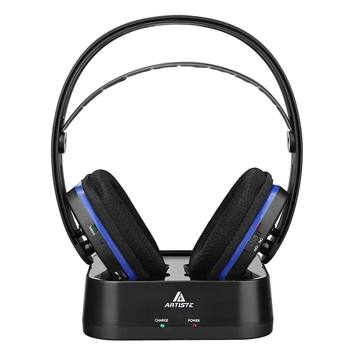 Artiste D2 2,4 ГГц HiFi bluetooth наушники глубокий бас беспроводные ТВ наушники с передатчиком док-станции для мобильного телефона музыки