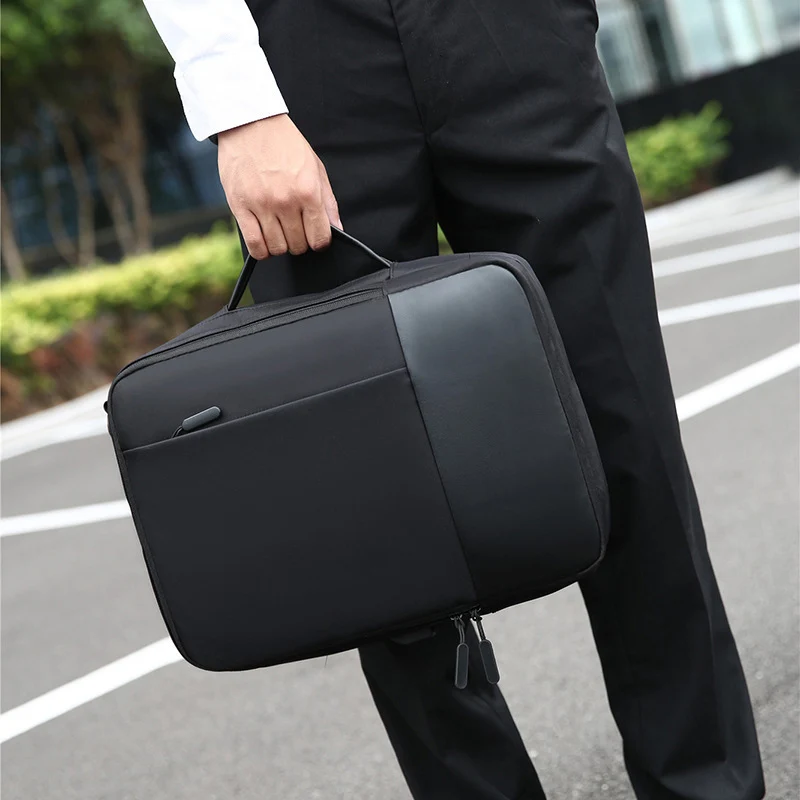 

Men Anti-theft Laptop Backpack Fashion Shoulder Bag with USB Port for Travel Business PO66