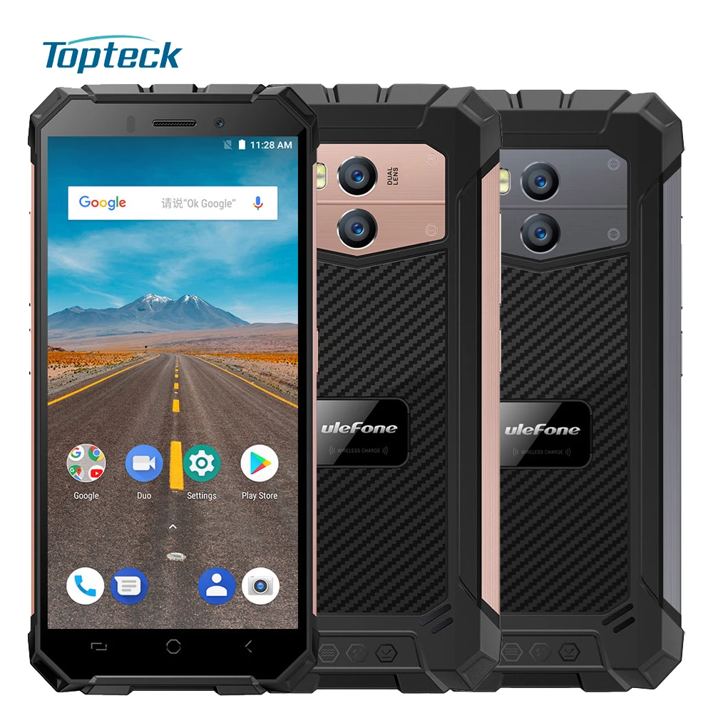 

Ulefone Armor X 16GB+2GB 5500mAh IP68 Waterproof Rugged Phone 4G Mobile Phone Android 8.1 5.5Inch HD 13MP NFC Face ID Smartphone