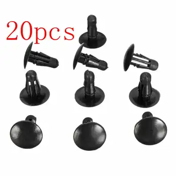 

20PCS Auto Fastener Nylon Clip Rivet Retaining Clip 11x13x5mm Panel Range Fit For Nissan 01553-00401