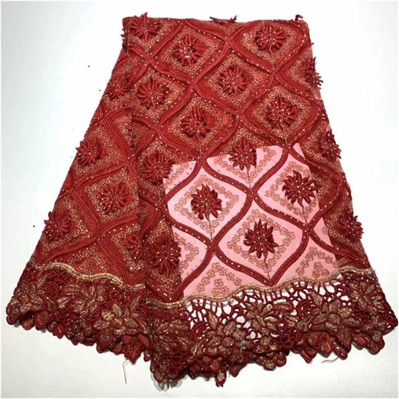

2019 New Design African Cord Lace Guipure Lace Fabrics High Quality 2019 Latest Fashion African Lace Fabric