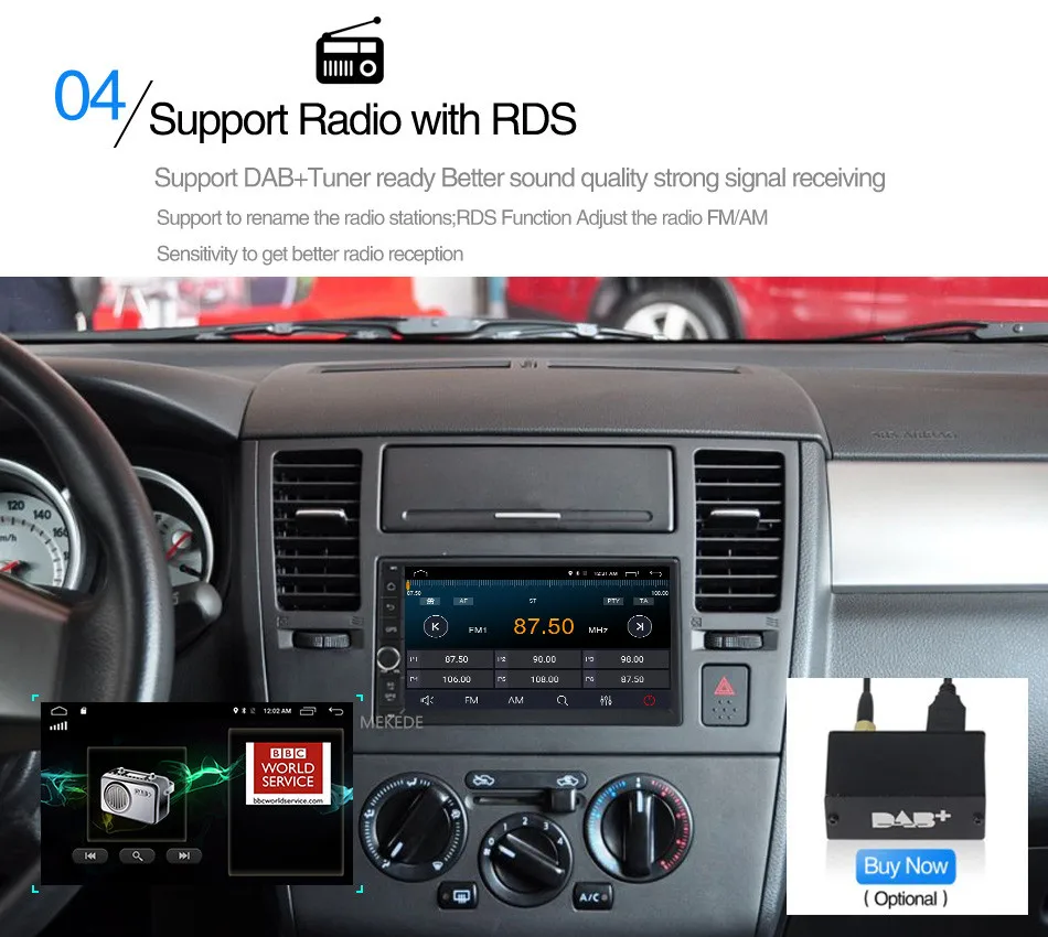 Excellent HD 1024X600 Android 7.1 Quad Core 16GB Flash Universal Double 2 din 2Din Car dvd player Stereo GPS Navigation Radio DDR3 4G Wifi 10