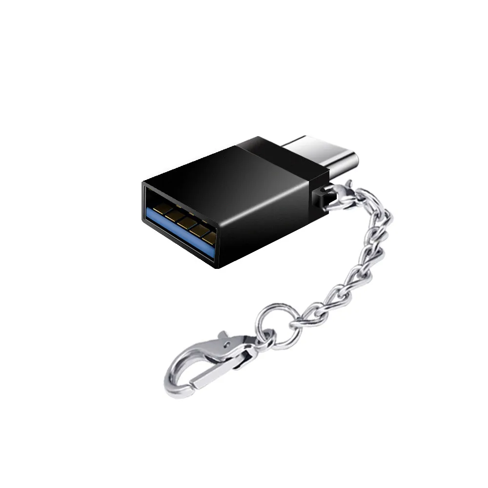 USB 3,1 Тип разъёма-C "папа" в USB 3,0 Женский конвертер данных адаптер OTG Y20 - Цвет: Black