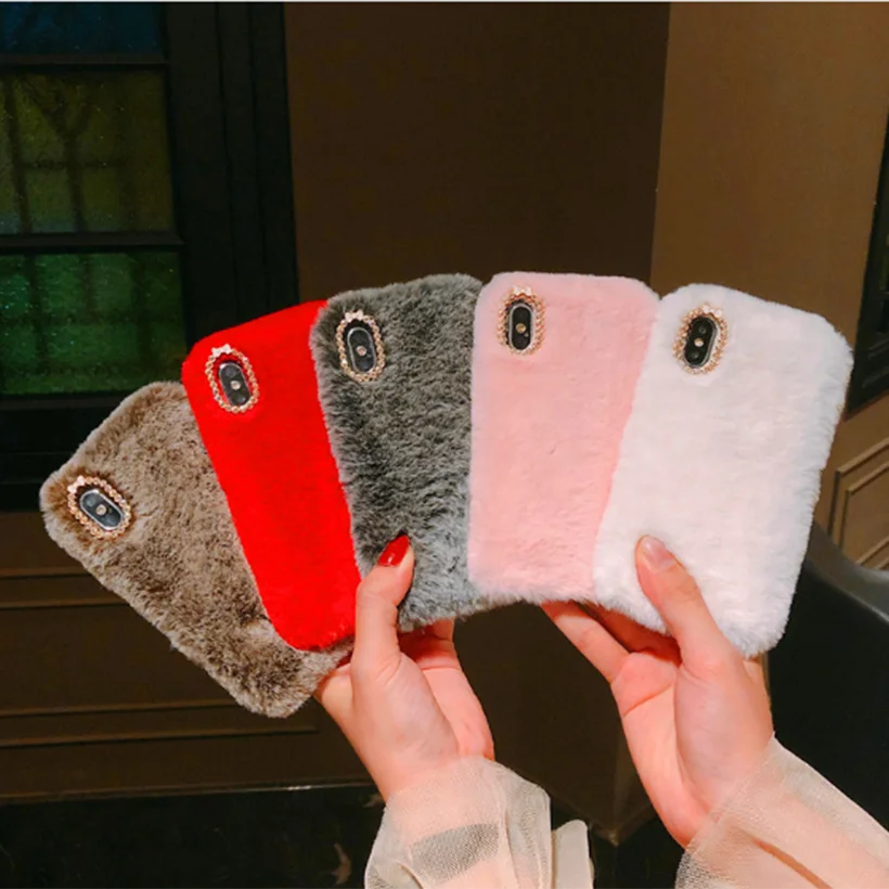 

Rabbit Cases For Htc One M8 M10 M9 Dearie 12 Plus U12 U11 U ULTRA One M10 Plush Warm Fur Bunny Covers