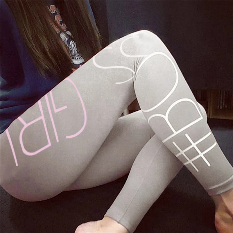 

Printed Yoga Pants Women High Waist Sports Gym Yoga Running Fitness Gym Sport Leggings Tights Trousers #4JU11
