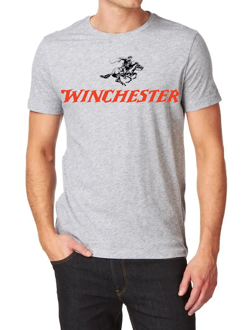 Winchester Gun LOGO T SHIRT FRUIT OF THE LOOM PRINT BY EPSONin T