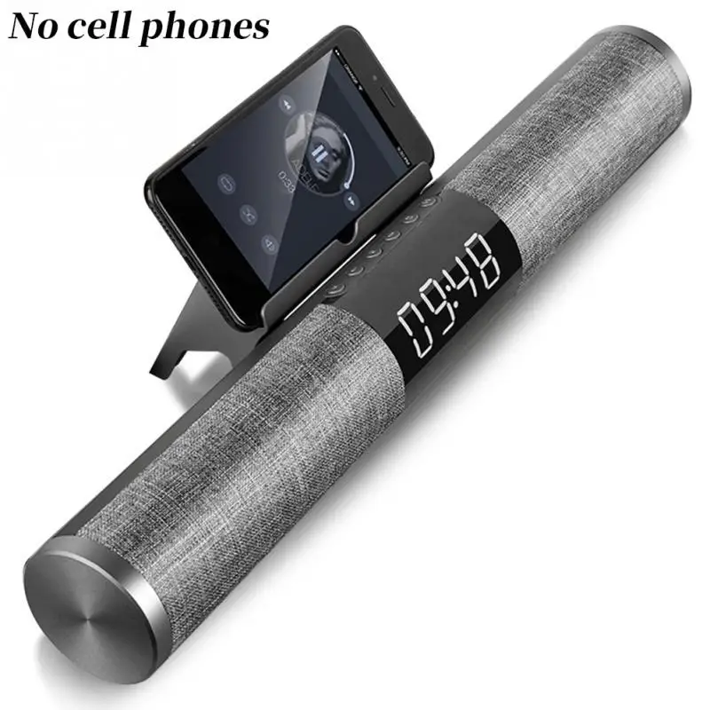 

New Home TV Bluetooth Speaker Surround Subwoofer Alarm Clock Wireless Sound Bar Media Player High Quality Speaker #
