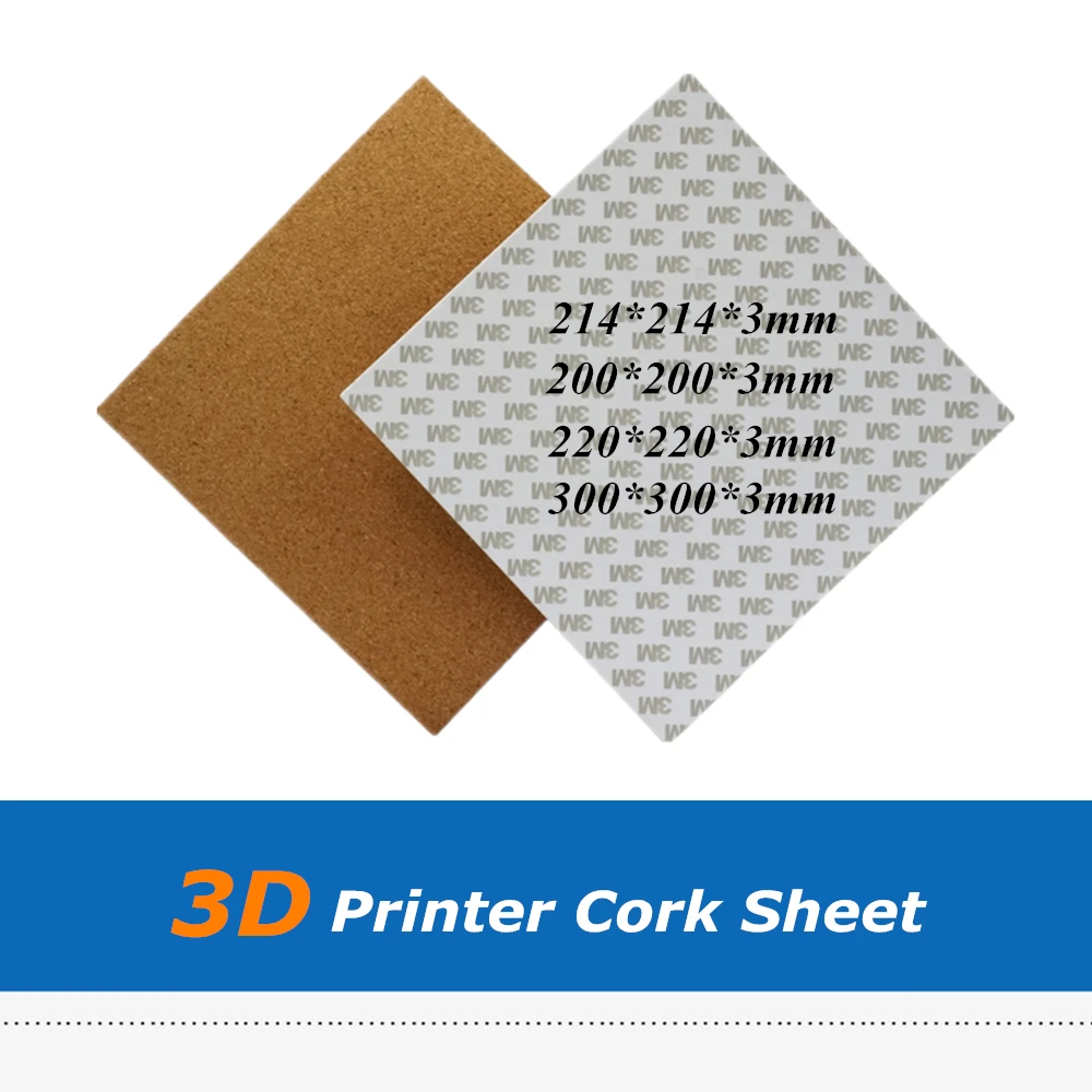 Durable 3D Printer Bed Build Surface Sheet Square 200//220//250//300mm Black