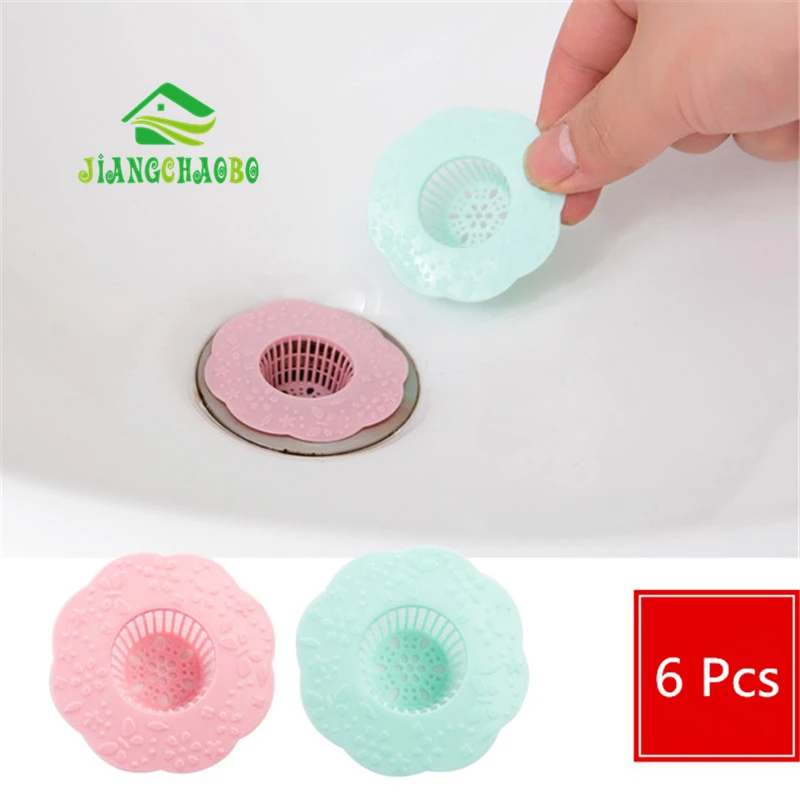 Us 0 98 50 Off 6pcs Lot New Plastic Kitchen Sink Strainer Filter 1pc Round Kitchen Sink Drain Cover Stopper F2223 In Colanders Strainers From Home