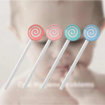 

Oral Care For Kids Gift Child Mouth Fresher Scraper Cleaning Tool Health Bad Breath Lollipop Shaped Tongue Cleaner Tool
