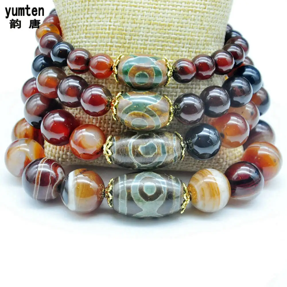 

Original Agate Natural Crystal Bracelets Obsidian Emeralds Stone Beads Topaz Yoga Bracelets Pulseira Masculina Pulseras Bilezik