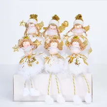 creative kawaii christmas angel with wing dolls desktop figurines merry christmas decorations for home baby girls - Christmas Angel Figurines creative kawaii christmas angel with wing dolls desktop figurines merry christmas decorations for home baby girls - Christmas Angel Figurines