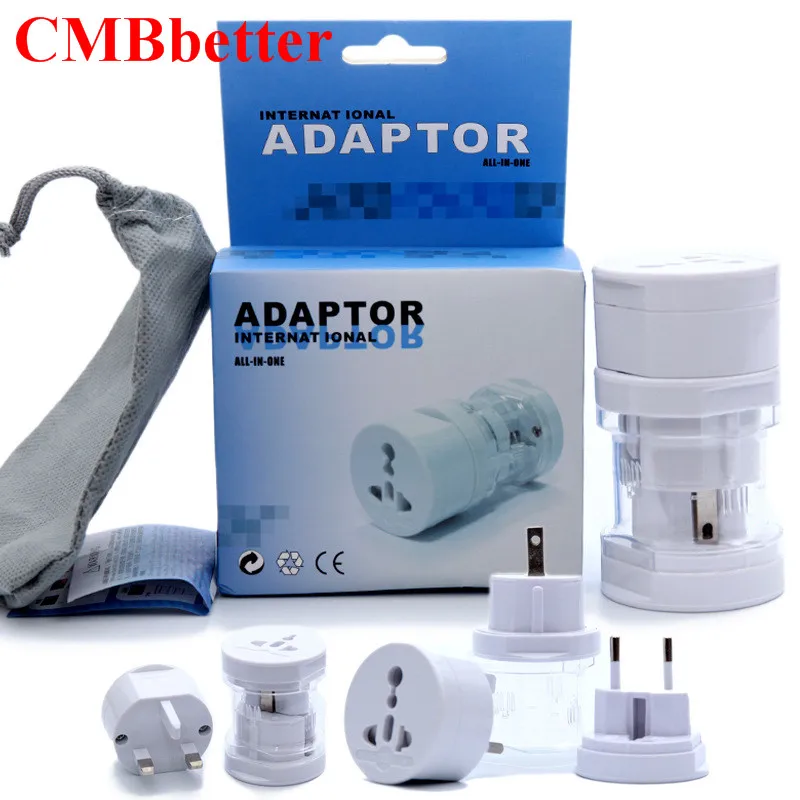 

CMBetter Electrical Universal Adapter Plug Travel Power Socket Converter Outlet All in One Worldwide Use US/UK/EU/AU For Travel