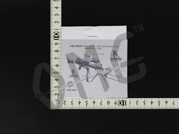 Живой полимерный LRE-35325 1/35 Mk48 мод 0-7,62 пулемет, высокодетальный набор, 3 шт