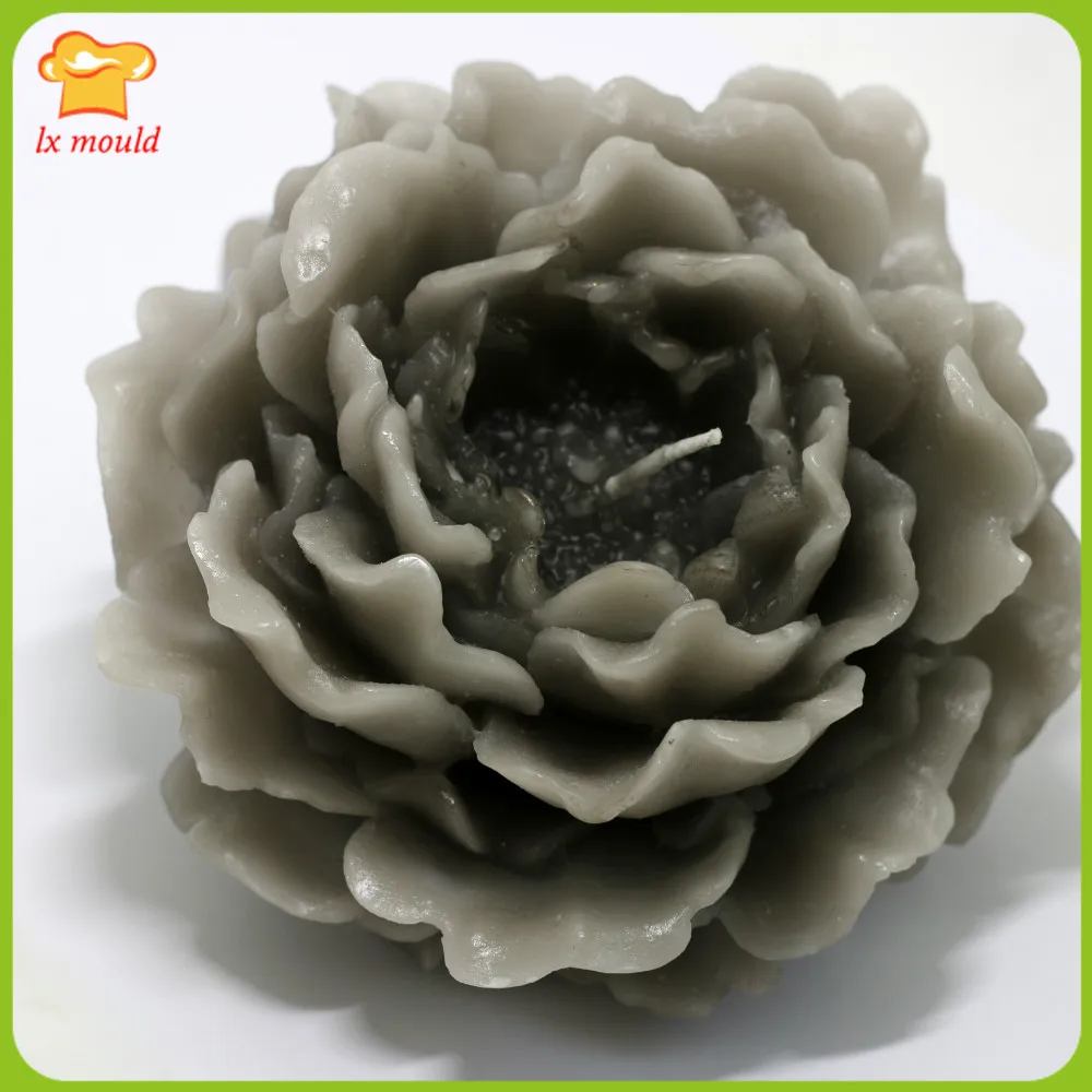 DIY Lilin Dari Besar Silicone Sabun Mawar Cetakan Silikon 3 D Rose