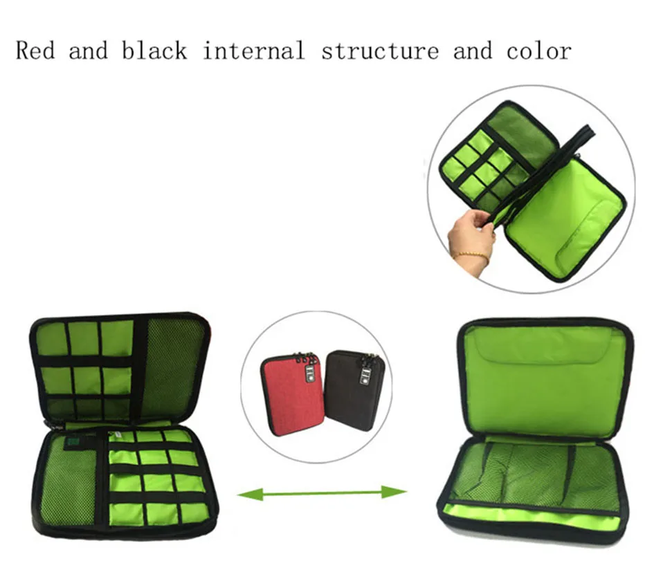Дорожный Органайзер портативный цифровой аксессуары гаджет Организатор устройств USB кабель зарядное устройство чехол для хранения кабель Органайзер Сумка