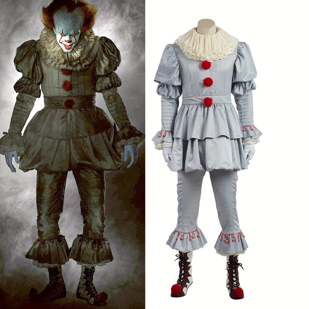 

Stephen King's It Pennywise Cosplay Costume Terror Clown Halloween Costumes Joker Adult Women Men Cosplay Custom Made