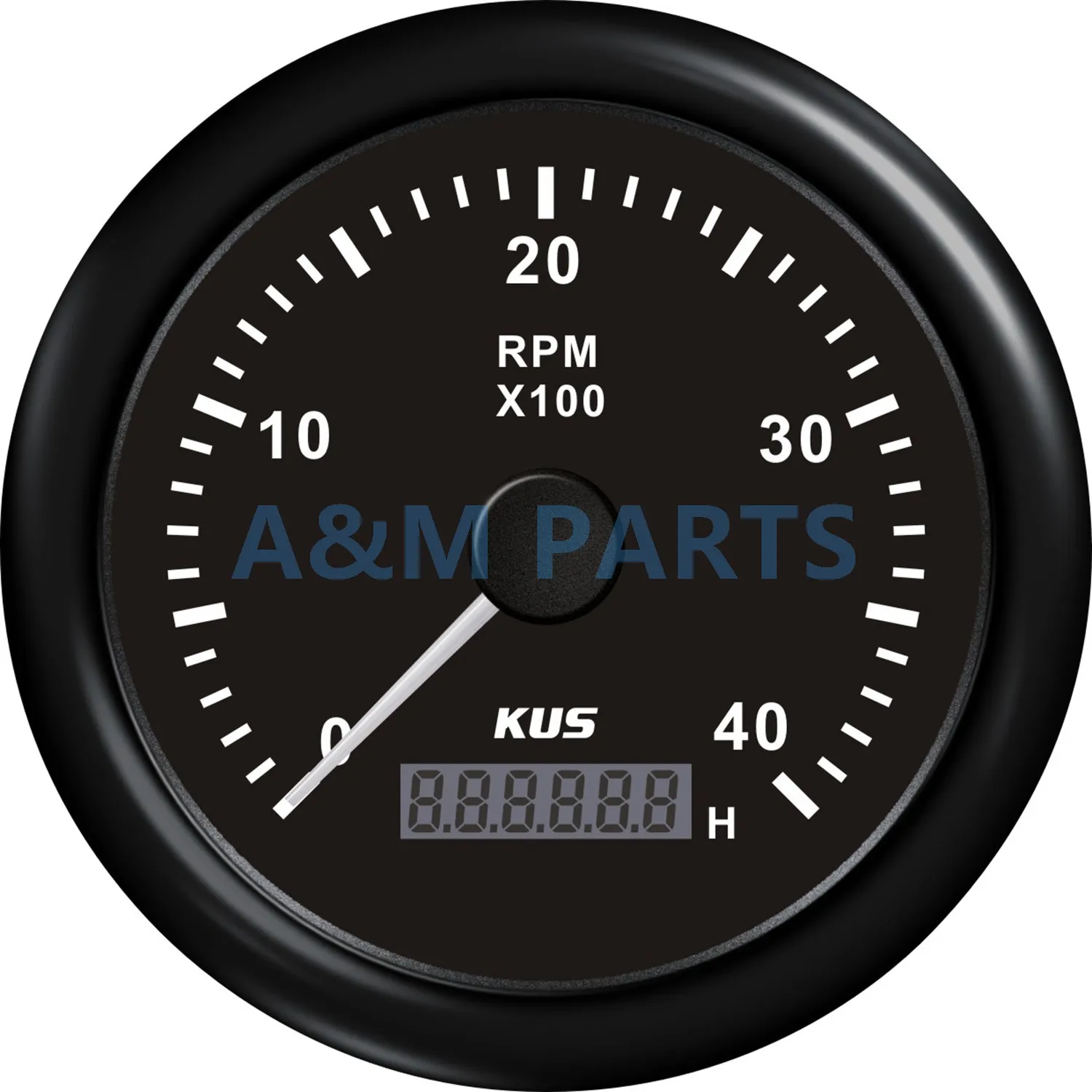 Marine RPM 85mm Tachometer Gauge LCD Tacho Hour Meter Meter 12//24V 0-4000 RPM