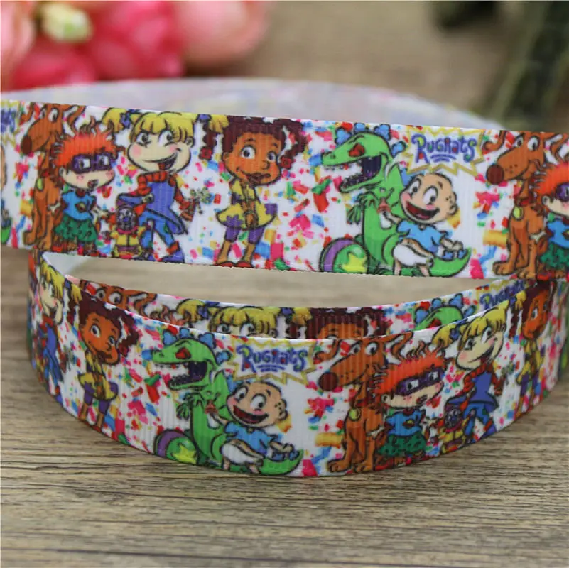 DUWES 50 ярдов ковер мультфильм печатных grosgrain ленточный аксессуар hairbow головной убор украшения оптом OEM DIY D833
