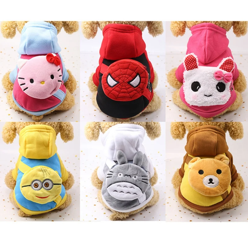 

Cute Dog Coats Jackets 2019 Pet Clothes For Small Dogs Chihuahua Puppy Outfits Pet Dogs Cats Wallet Cartoon Coats Cats Clothing