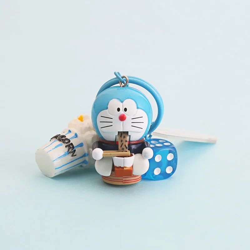 

Doraemon keychain Cartoon Cute Robot Cat bag Pendant Key Ring Holder Chimmy Handbag Charm Key Chain for children