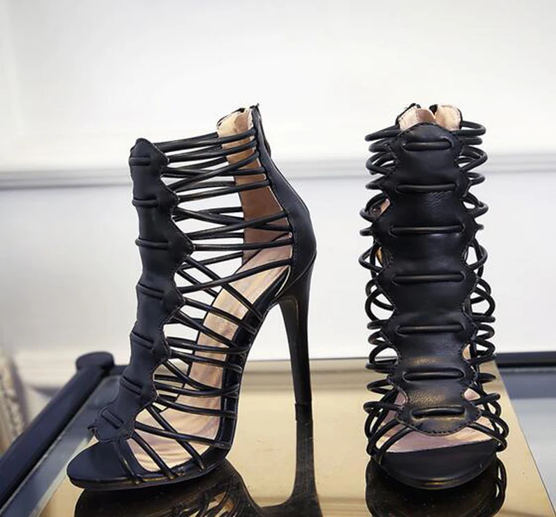 tied up ankle wrap flat sandals