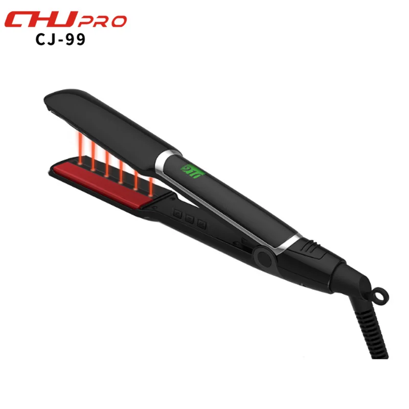 

New infrared hair straightener LCD display electric splint no wound ceramic multi-function straighten board