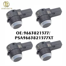 4 sztuk czujnik parkowania PDC dla Peugeot 307 308 407 Rcz Partner Citroen C4 C5 C6 9663821577XT PSA9663821577 6590A5 6590 śladu środowiskowego