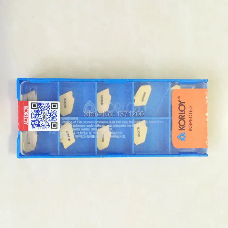 

10 pcs Korloy SP400 NC3030 CNC Carbide Insert for Grooving Holder MGEHR & MGIVR