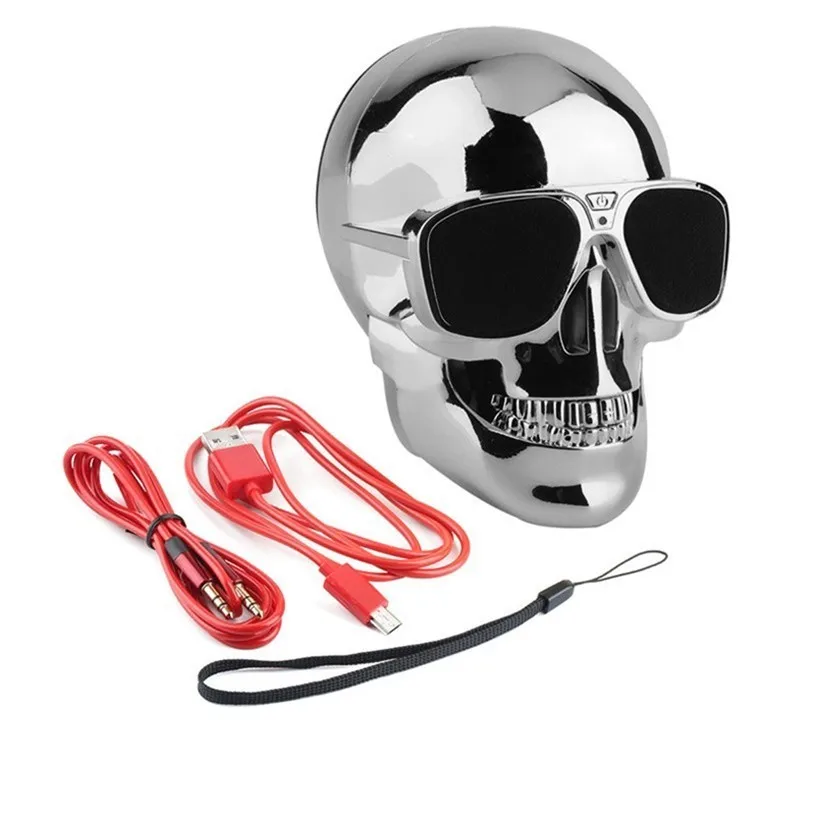 TEAL Skull Bluetooth динамик Хэллоуин беспроводной Hallows череп голова портативный динамик 8 Вт аудио перезаряжаемая батарея музыкальный плеер