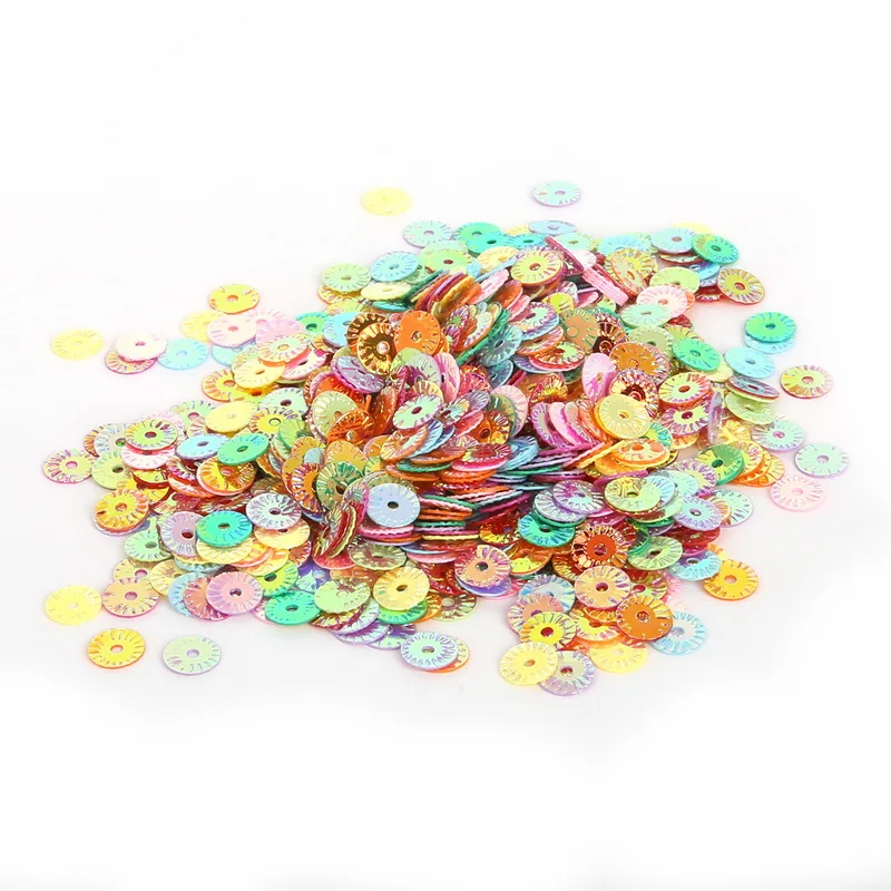 

High Quality 1300-7000pcs 3/4/5/6mm White/Mix Color Round Cup Sequin For Clothing Accssory DIY Art Decoration Jewelry Making