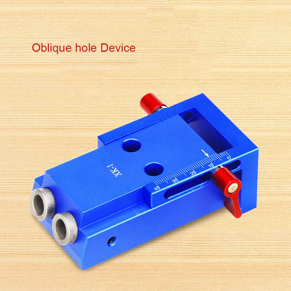 

Newly Mini Pocket Hole Jig Kit Wooden Link System 3 Step Drill Bit Slanted Wood Dowel Jig Tools Set XSD88