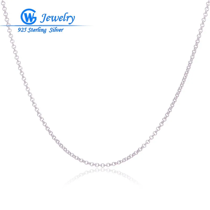 

16" 18" 20" sterling silver jewelry necklace diychain pieces et accessoires sac material for handmade jewelry VN012